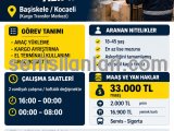 KOCAELİ BAY DEPO PERSONELİ ALIMI